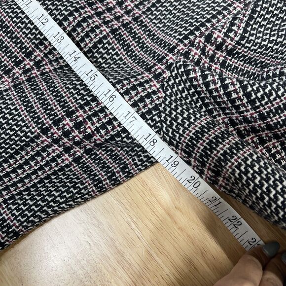 Vintage Classic Directions Blazer Wool Blend Pink And Gray Houndstooth Women's 8 - Picture 8 of 9